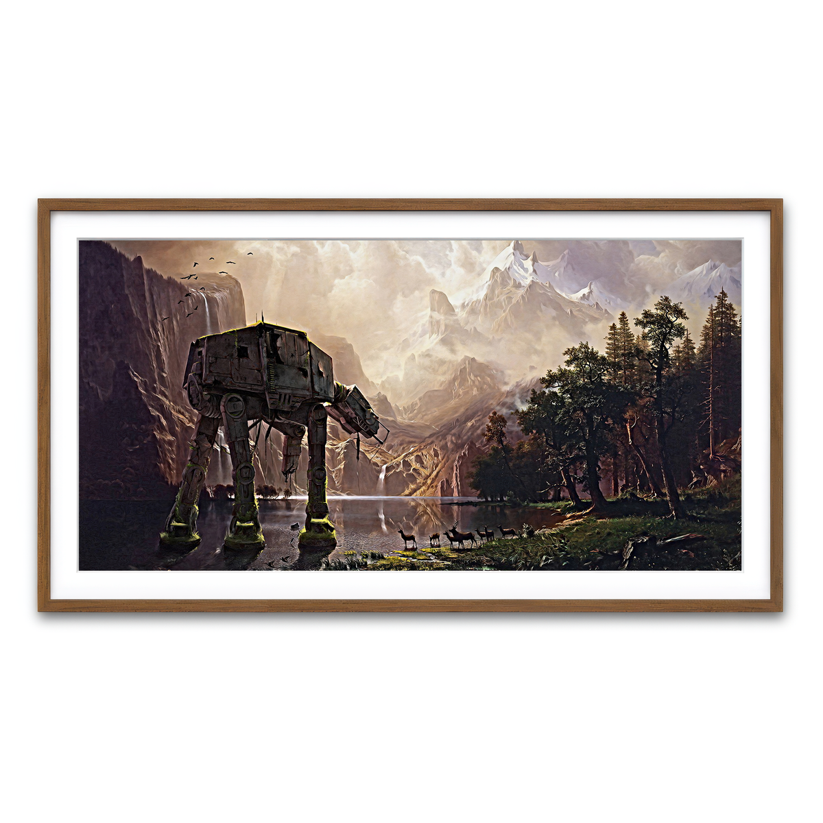 Framed Print 2x1 Walnut