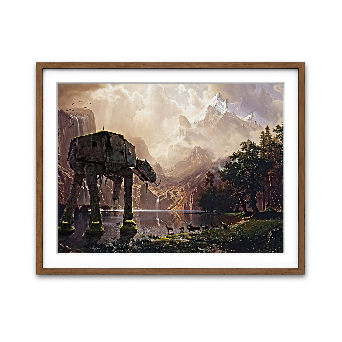 Framed Print 4x3 Walnut