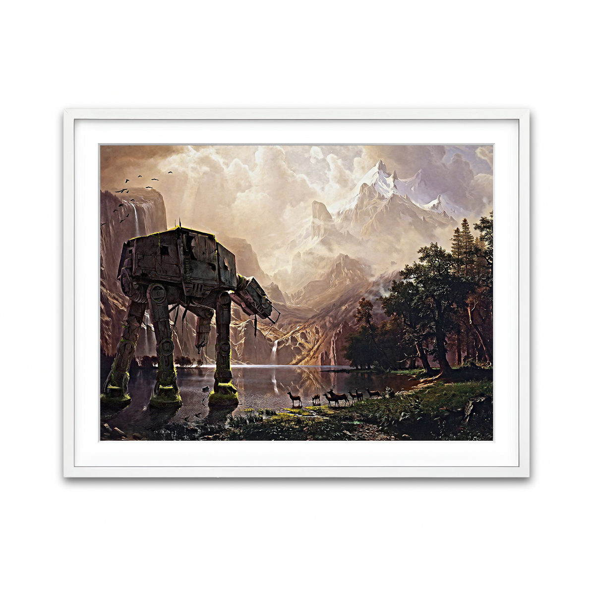 Framed Print 4x3 White