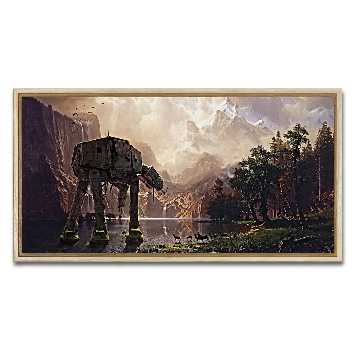 AUTO-MOCKUP WHITE | AT-AT Walker | 1 Piece | Natural Framed Canvas | group=2x1