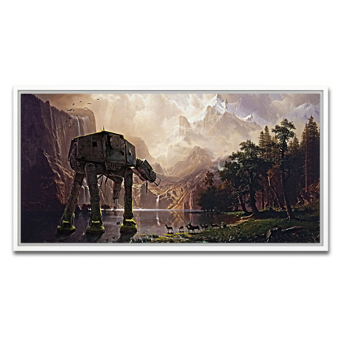 AUTO-MOCKUP WHITE | AT-AT Walker | 1 Piece | White Framed Canvas | group=2x1