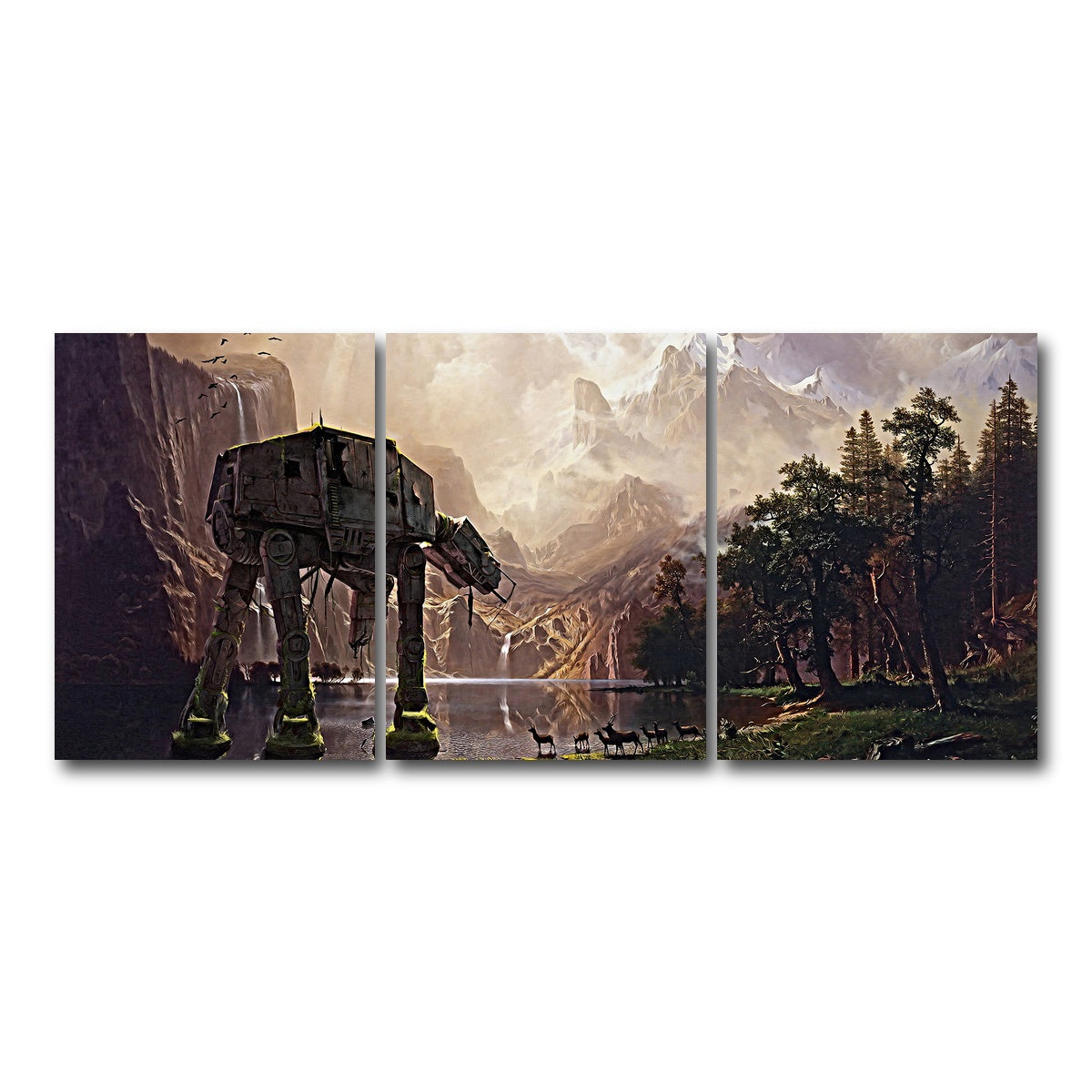 AUTO-MOCKUP WHITE | AT-AT Walker | 3 Piece | Gallery Wrap Canvas | group=18x24