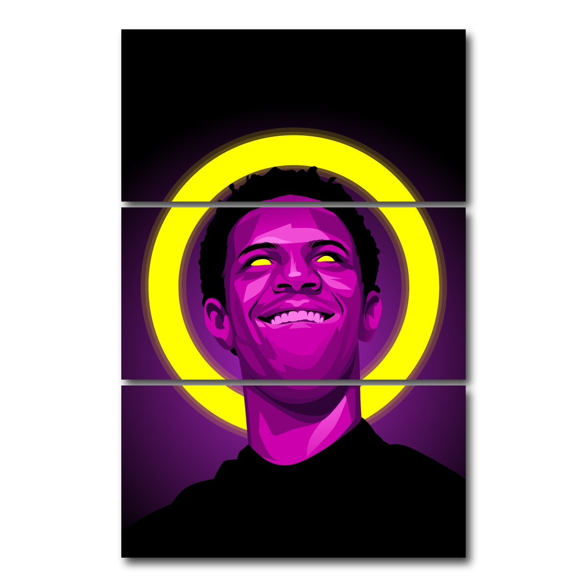 AUTO-MOCKUP WHITE | A Boogie | 3 Piece | Gallery Wrap Canvas | group=12x24_stacked