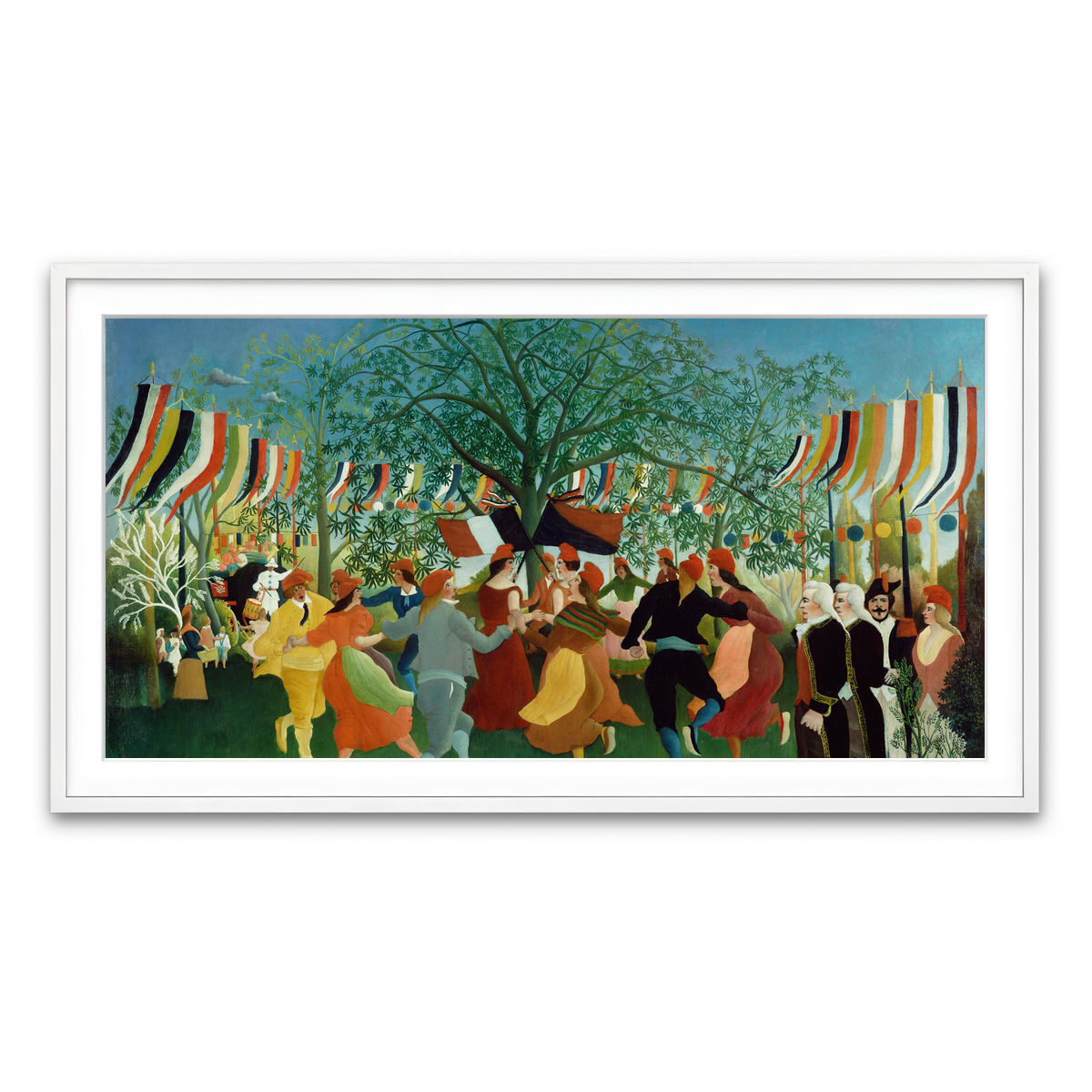 Framed Print 2x1 White