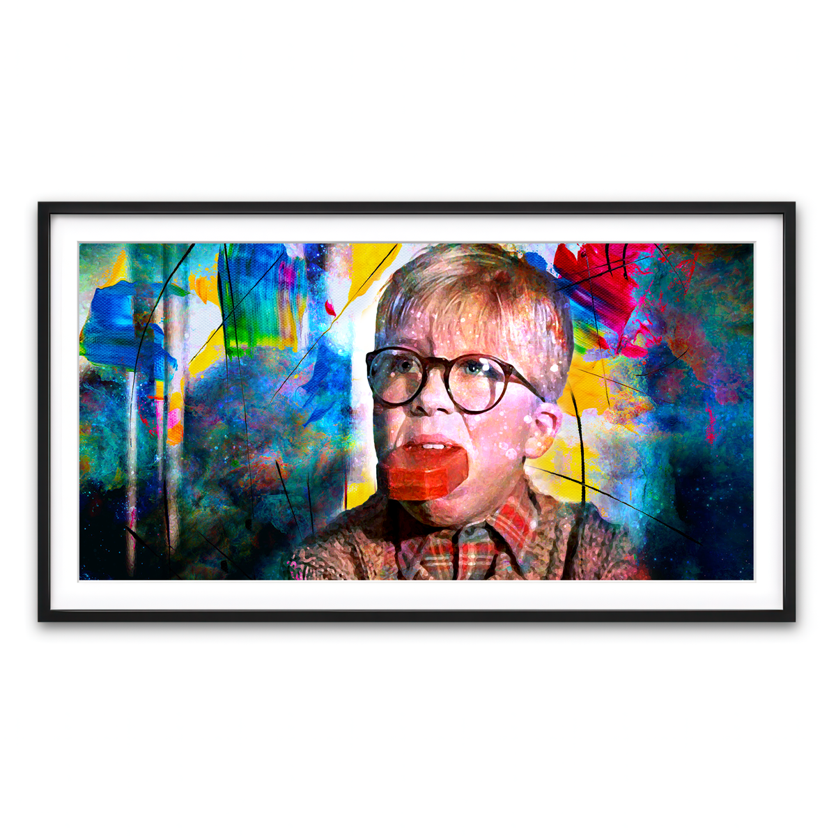Framed Print 2x1 Black