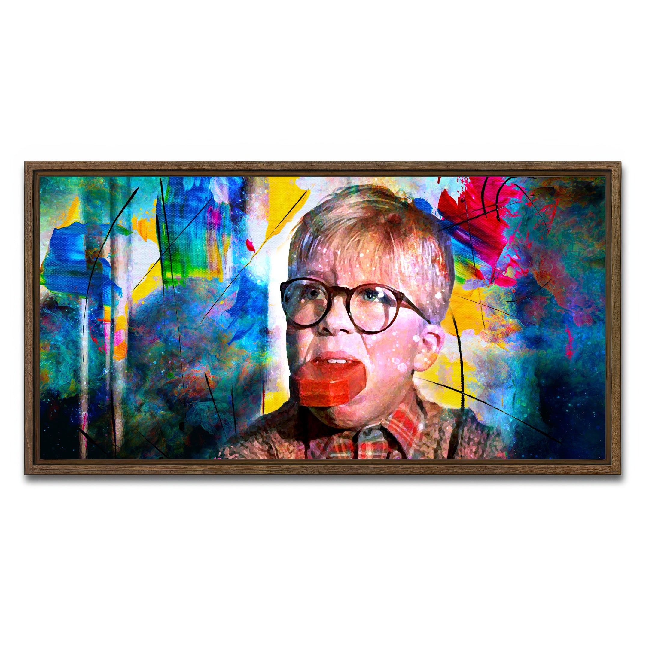 AUTO-MOCKUP WHITE | A Christmas Story | 1 Piece | Walnut Frame | group=2x1