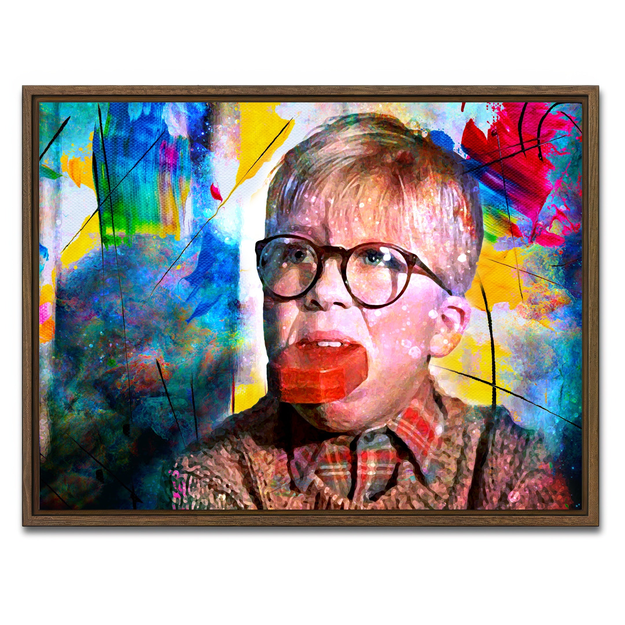 AUTO-MOCKUP WHITE | A Christmas Story | 1 Piece | Walnut Frame | group=4x3