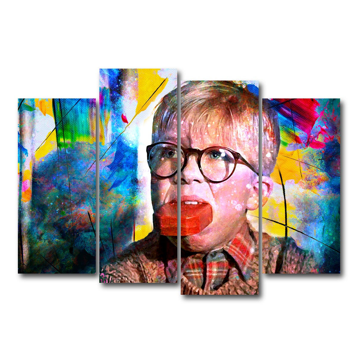 AUTO-MOCKUP WHITE | A Christmas Story | 4 Piece | Gallery Wrapped | group=4_normal