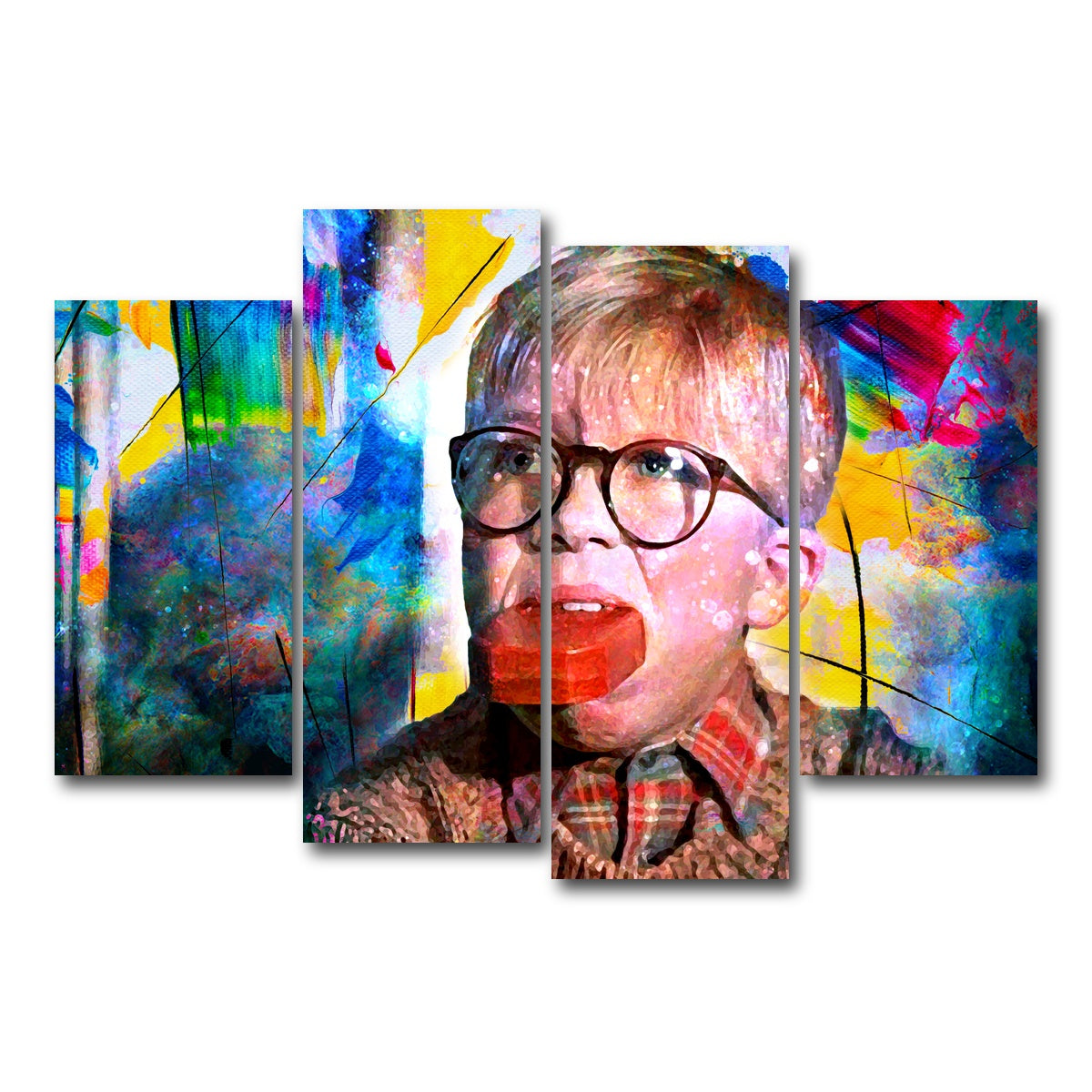 AUTO-MOCKUP WHITE | A Christmas Story | 4 Piece | Gallery Wrapped | group=4_short