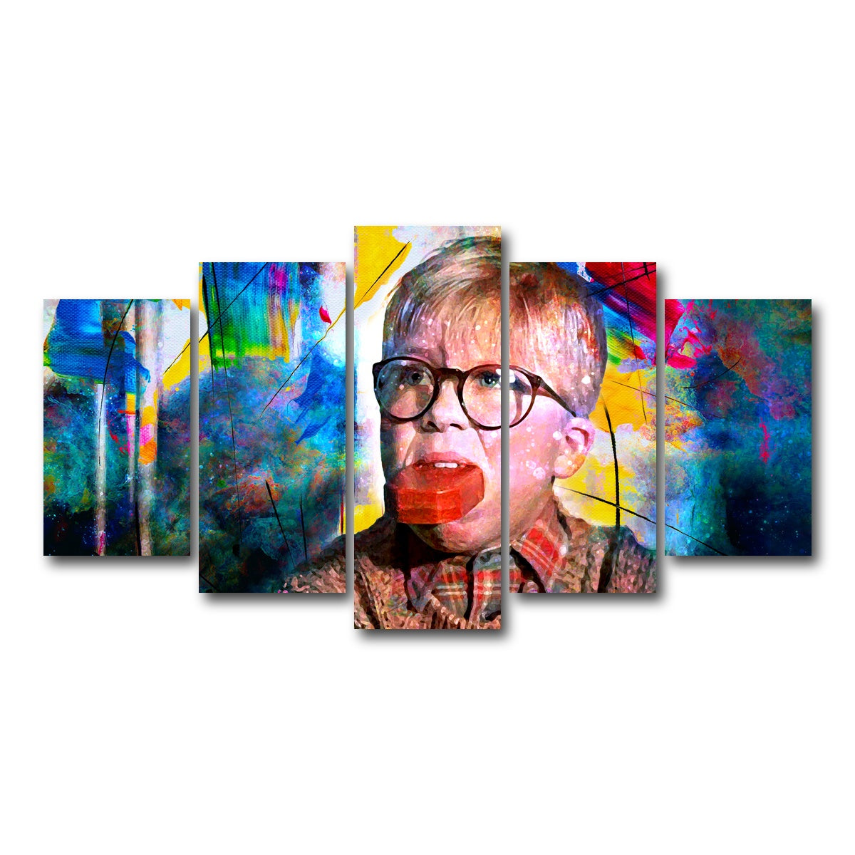 AUTO-MOCKUP WHITE | A Christmas Story | 5 Piece | Gallery Wrapped | group=5_normal