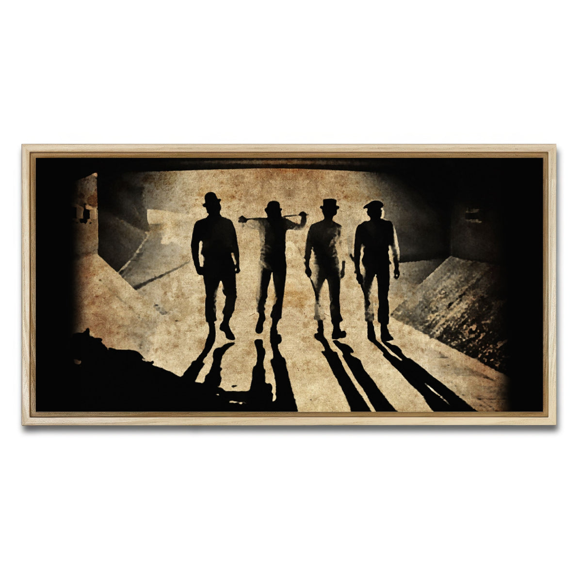 AUTO-MOCKUP WHITE | A Clockwork Orange Shadows | 1 Piece | Natural Framed Canvas | group=2x1