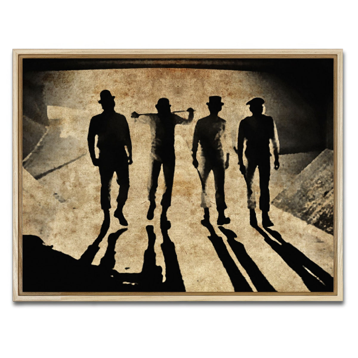 AUTO-MOCKUP WHITE | A Clockwork Orange Shadows | 1 Piece | Natural Framed Canvas | group=4x3