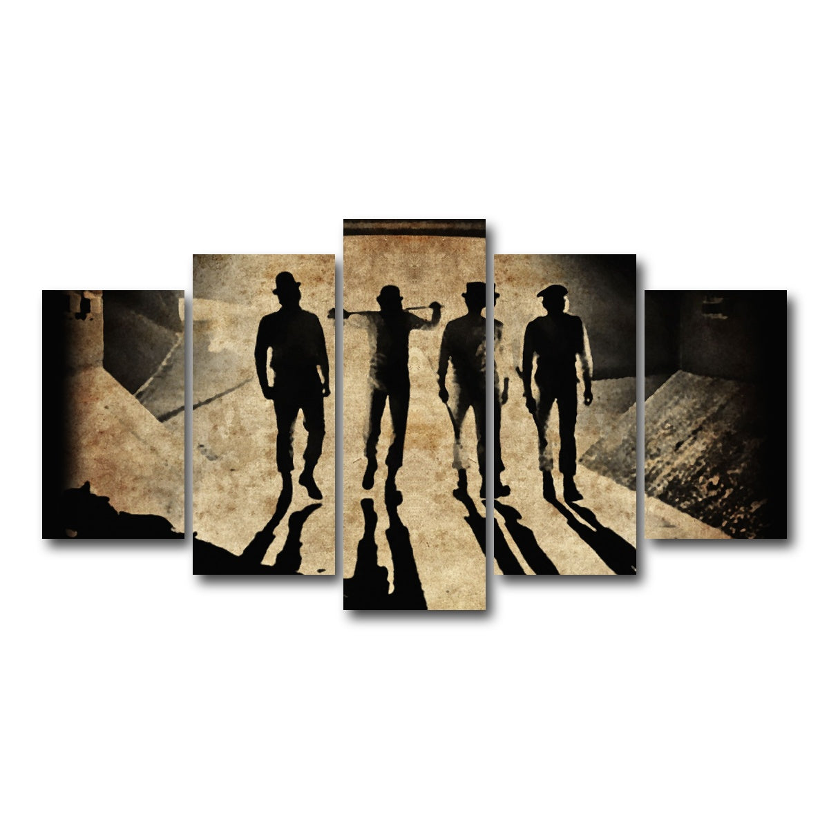 AUTO-MOCKUP WHITE | A Clockwork Orange Shadows | 5 Piece | Gallery Wrap Canvas | group=5_normal