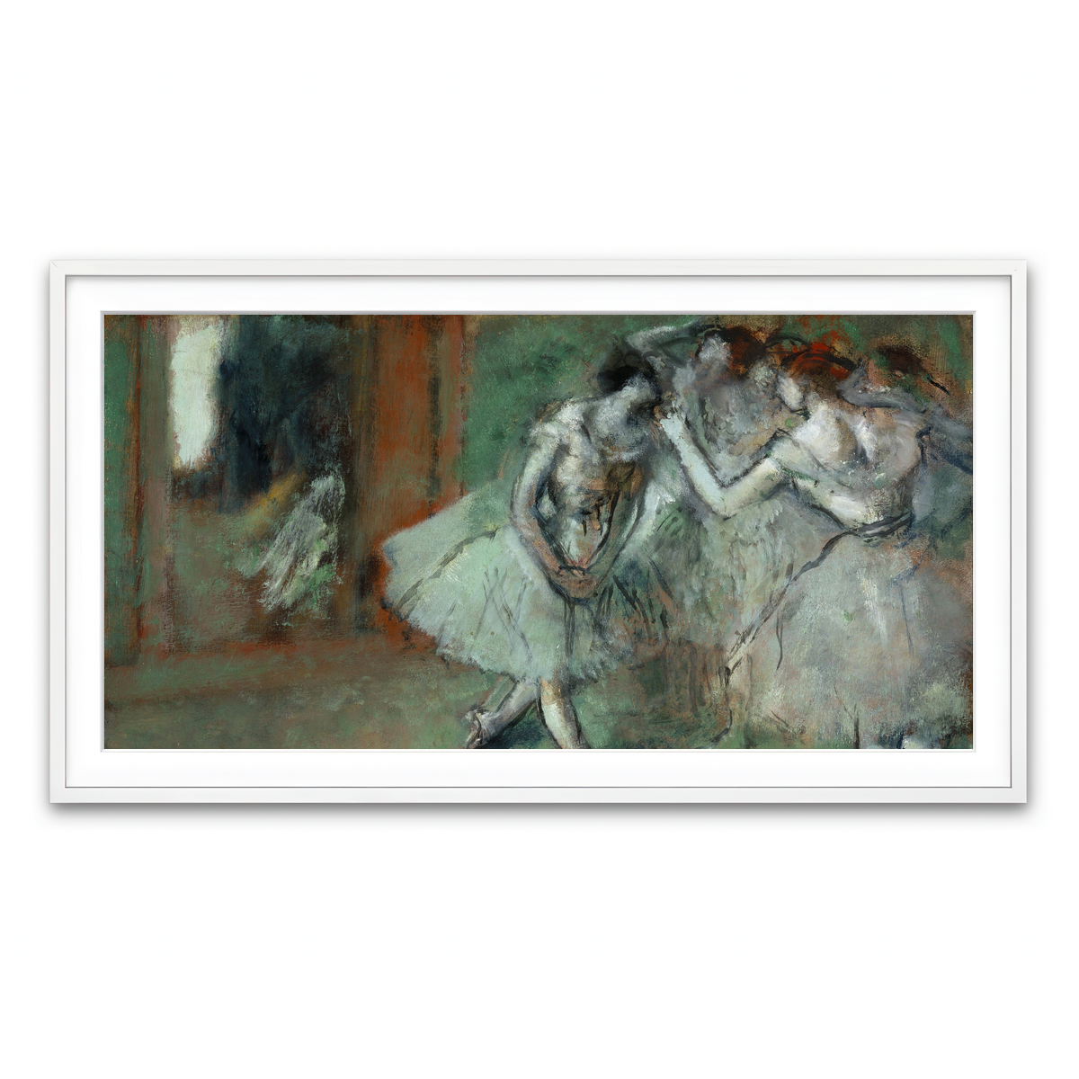 Framed Print 2x1 White