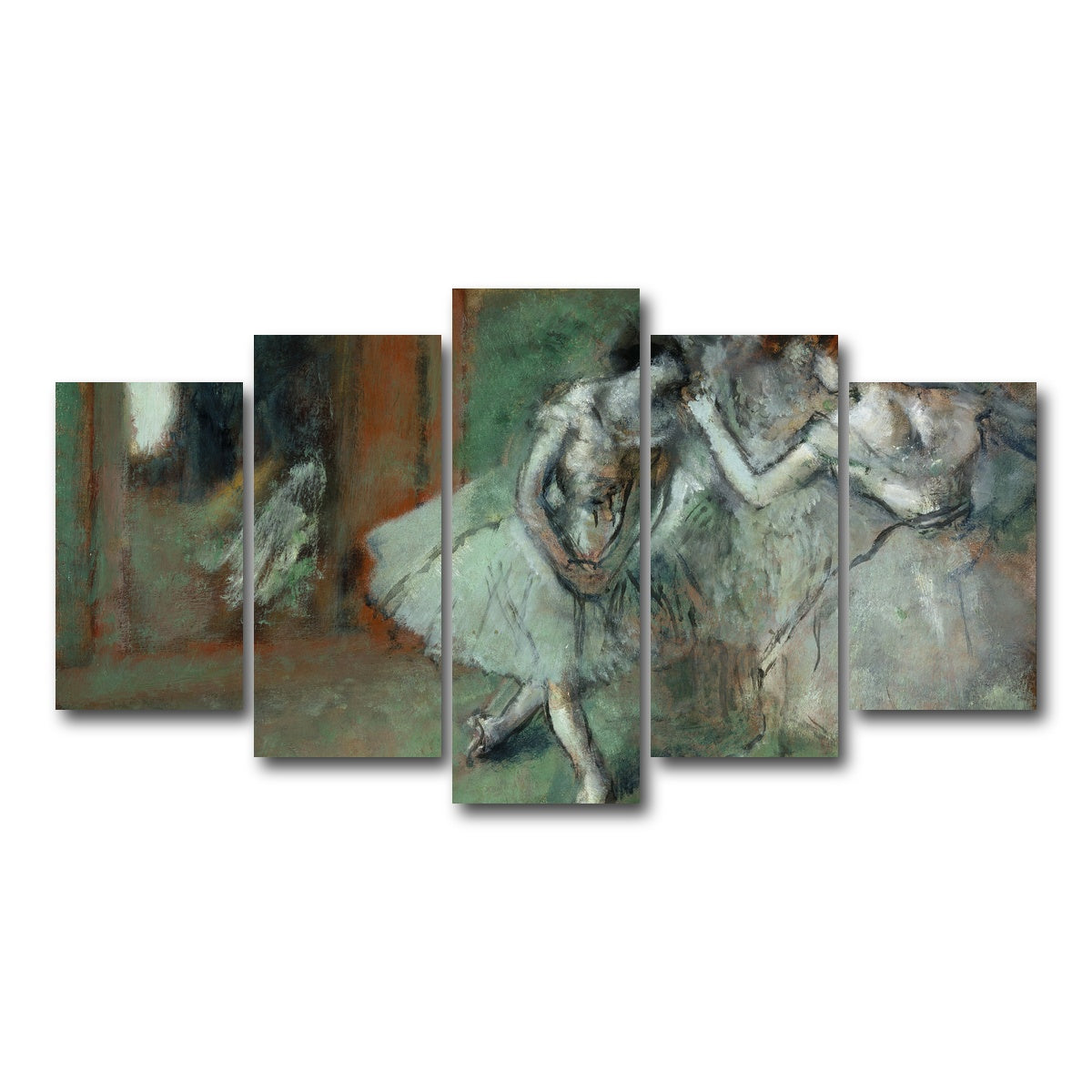 AUTO-MOCKUP WHITE | A Group of Dancers | 5 Piece | Gallery Wrap Canvas | group=5_normal