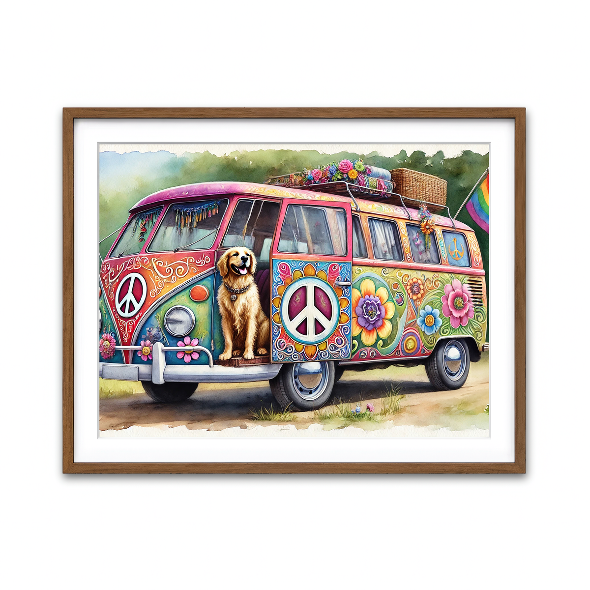 Framed Print 4x3 Walnut