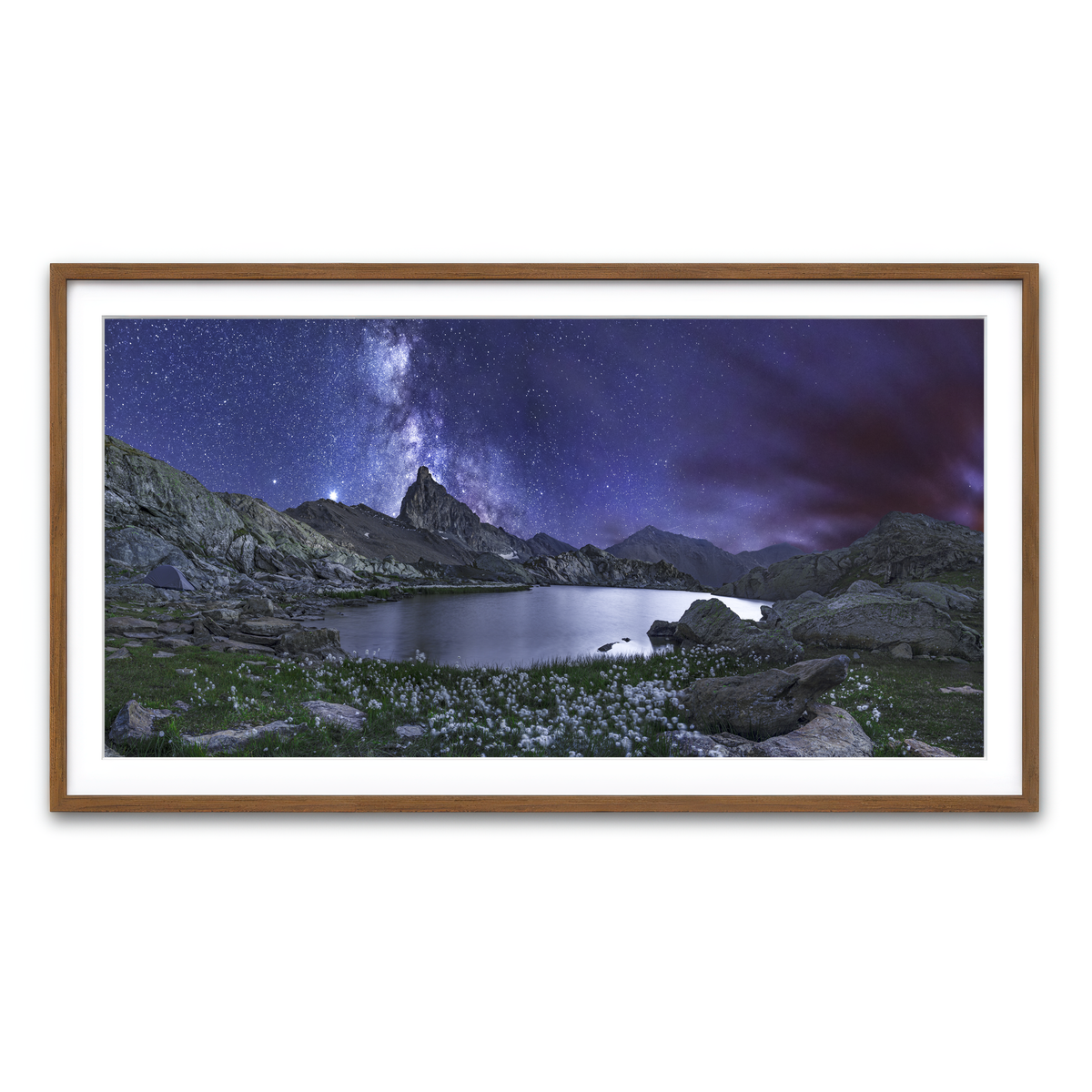 Framed Print 2x1 Walnut