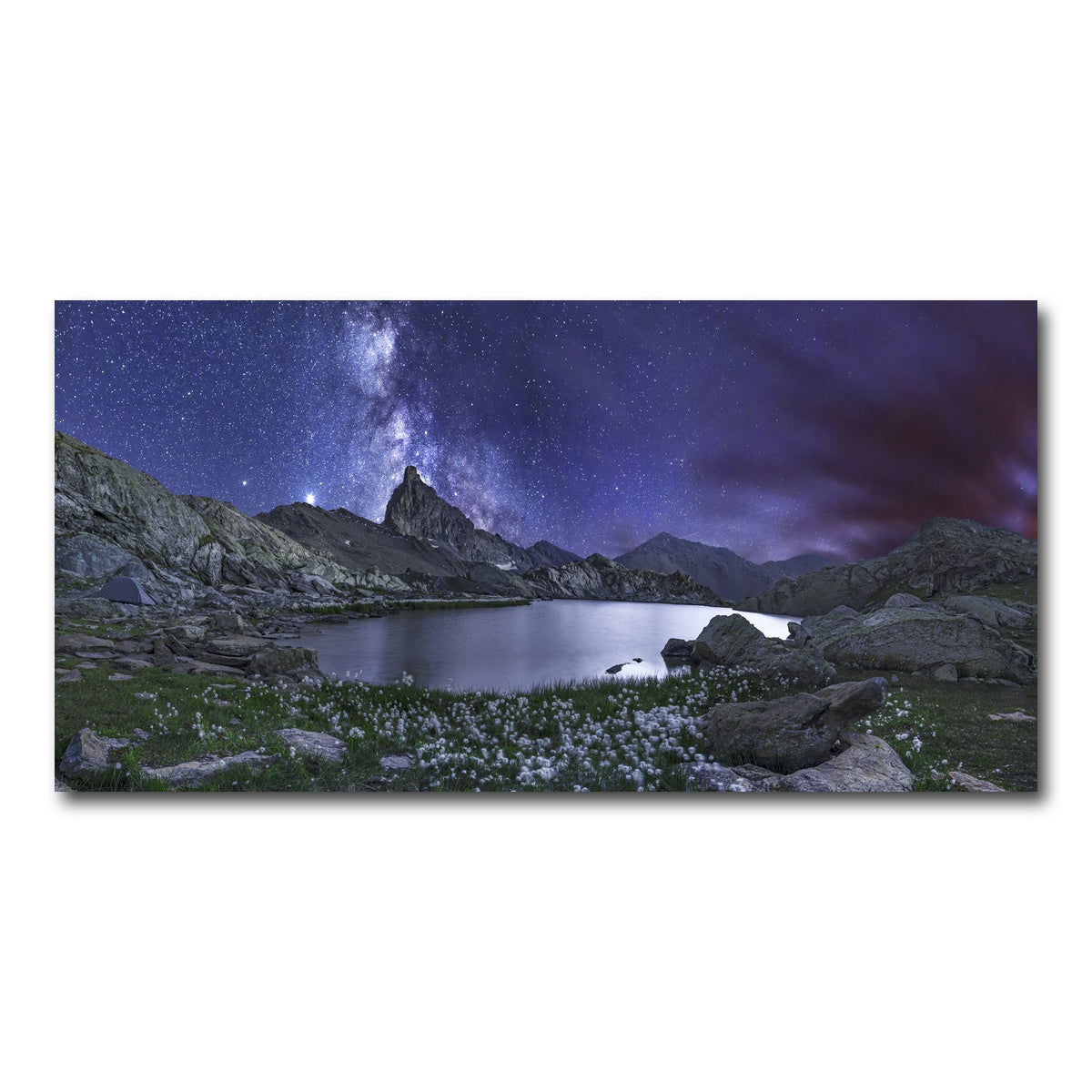 AUTO-MOCKUP WHITE | A Lake of Queyras | 1 Piece | Gallery Wrap Canvas | group=2x1