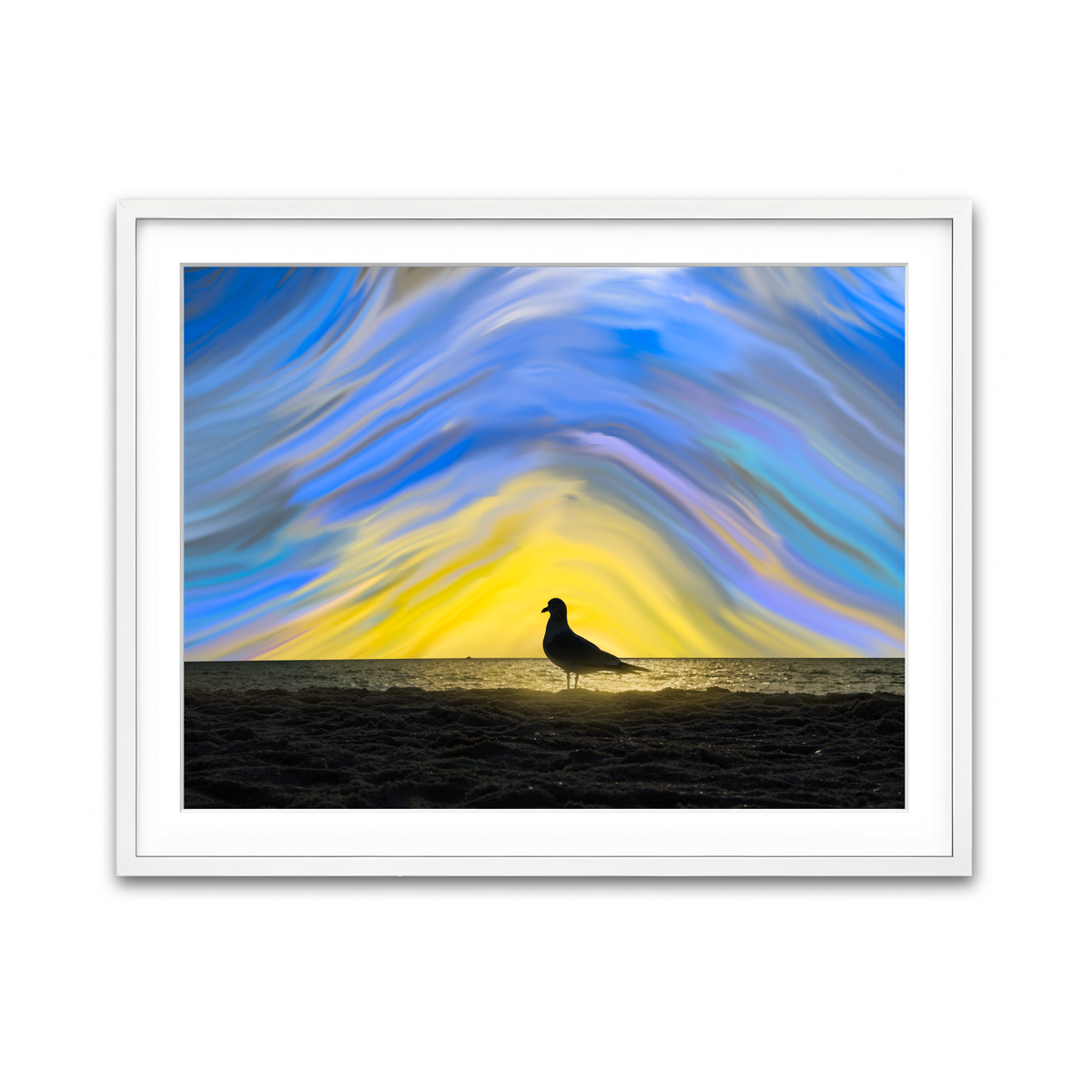 Framed Print 4x3 White