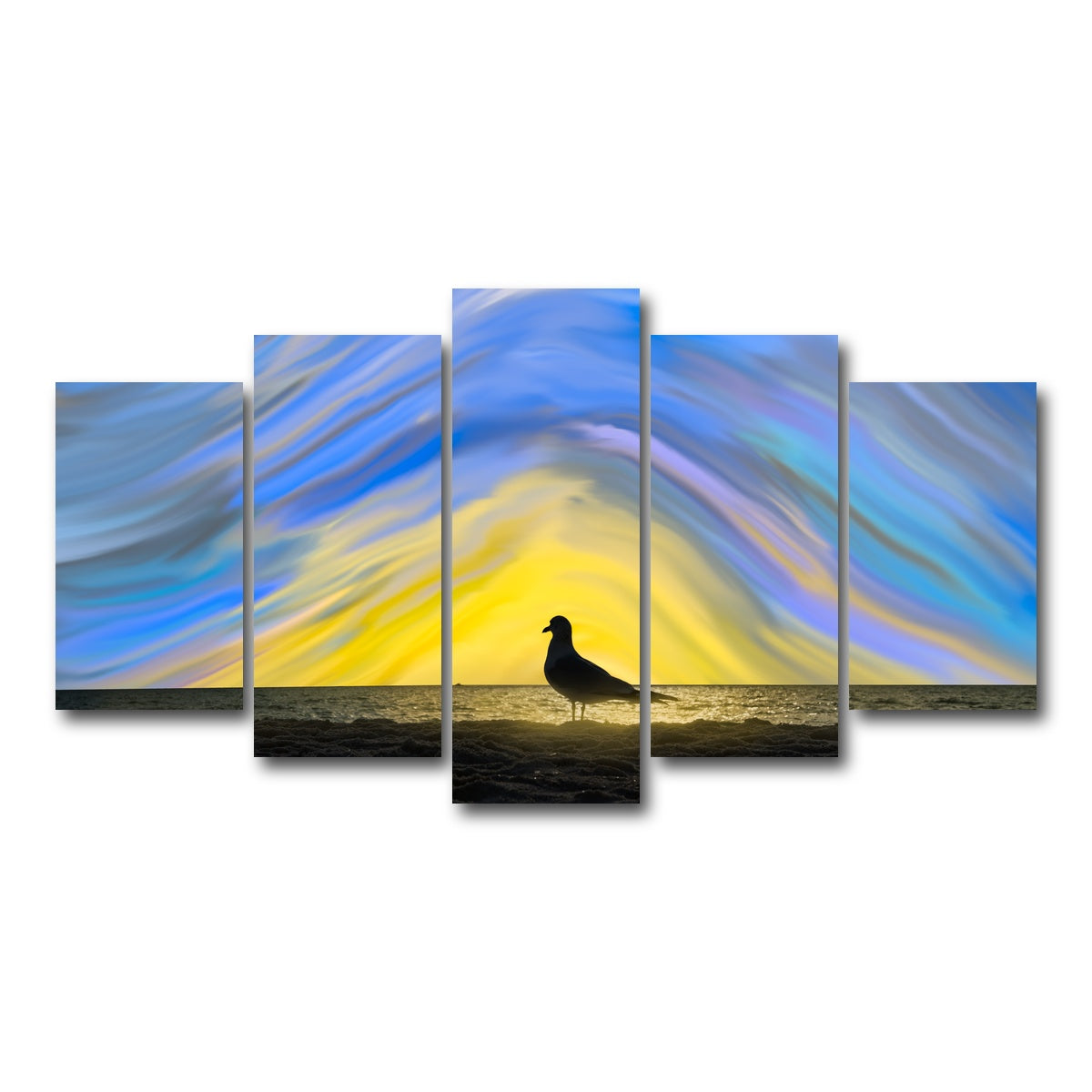AUTO-MOCKUP WHITE | A Little Birdie Told Me | 5 Piece | Gallery Wrap Canvas | group=5_normal