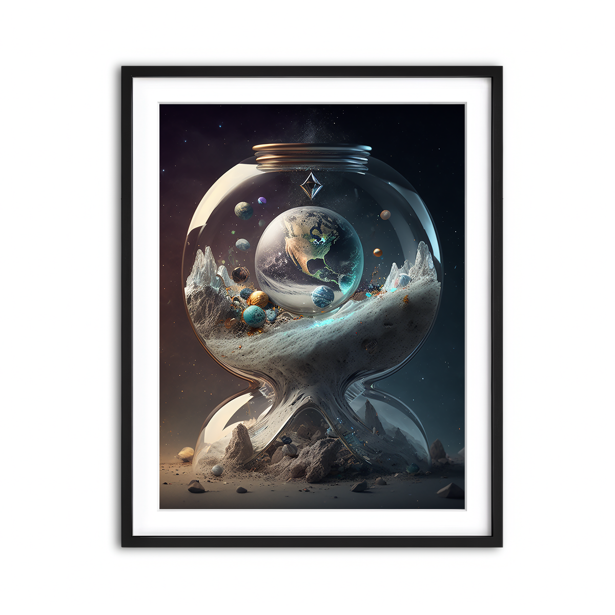 Framed Print 3x4 Black