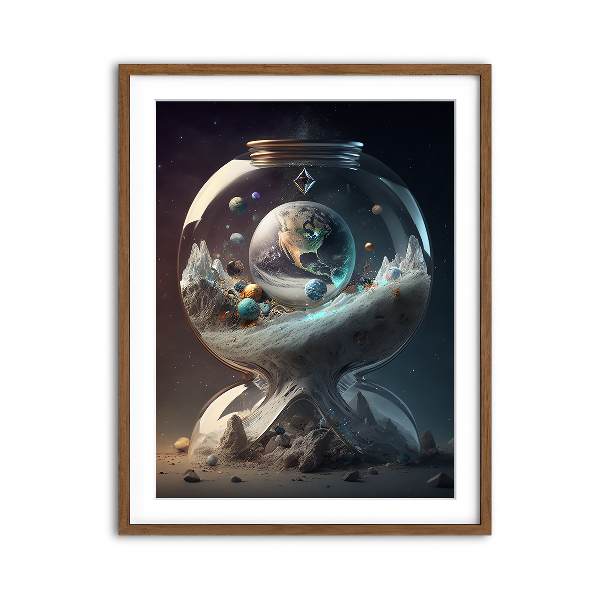 Framed Print 3x4 Walnut