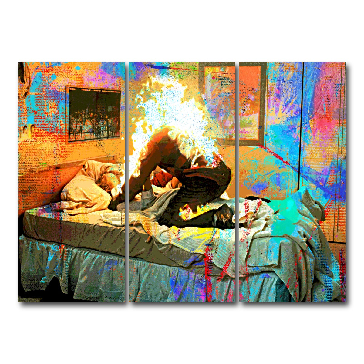 AUTO-MOCKUP WHITE | A Nightmare on Elm Street | 3 Piece | Gallery Wrap Canvas | group=8x18