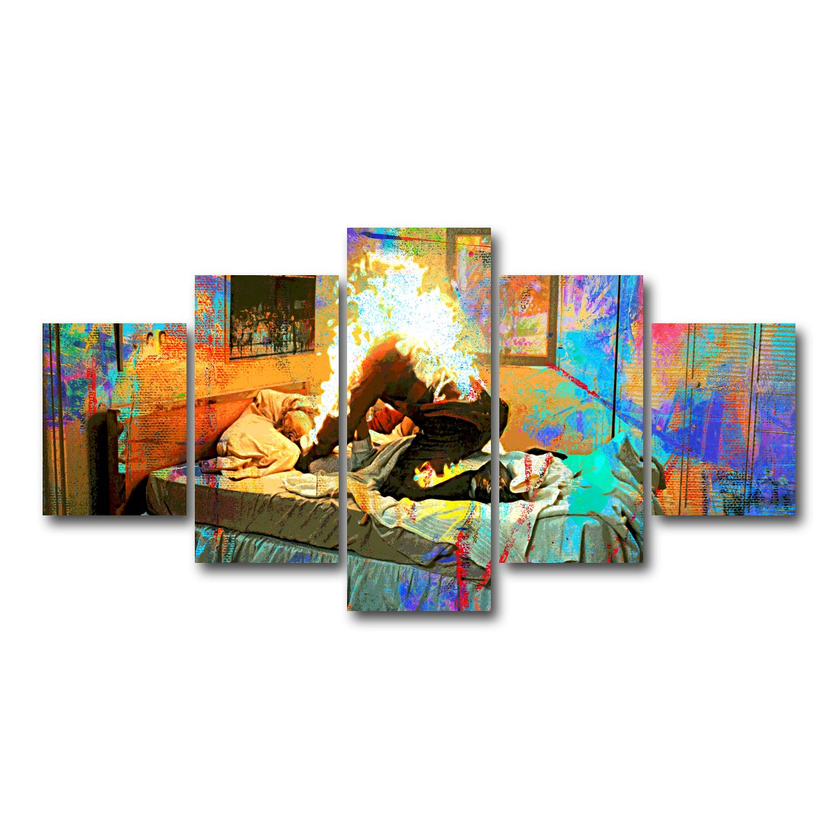 AUTO-MOCKUP WHITE | A Nightmare on Elm Street | 5 Piece | Gallery Wrap Canvas | group=5_short