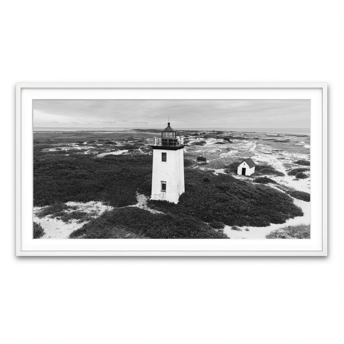 Framed Print 2x1 White