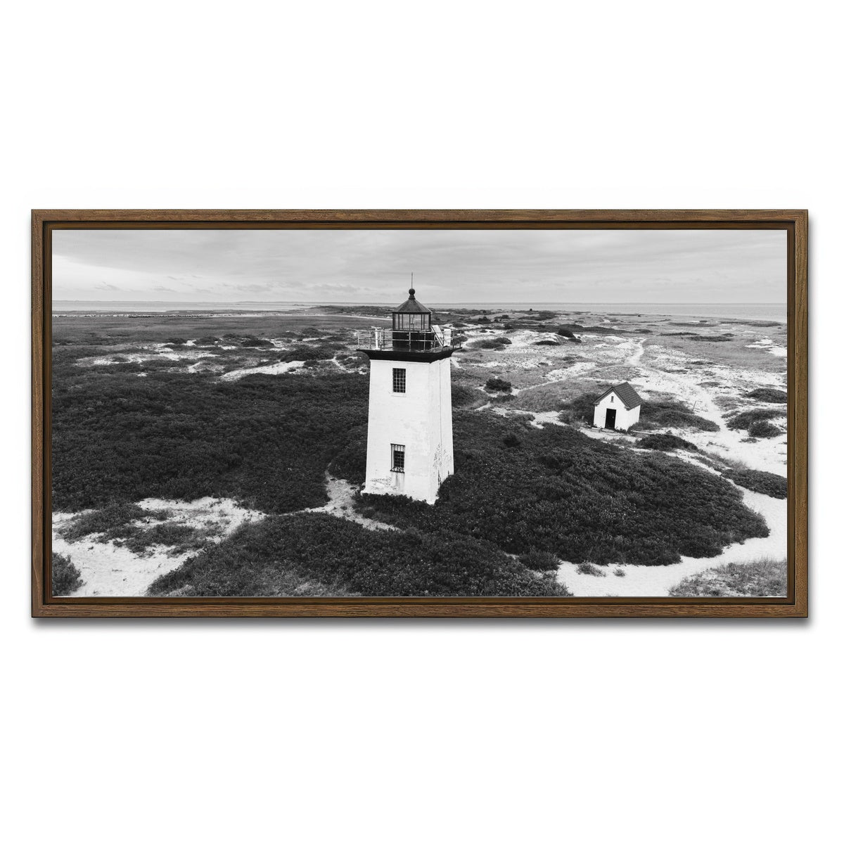 AUTO-MOCKUP WHITE | A Quiet Arrangement | 1 Piece | Walnut Framed Canvas | group=2x1