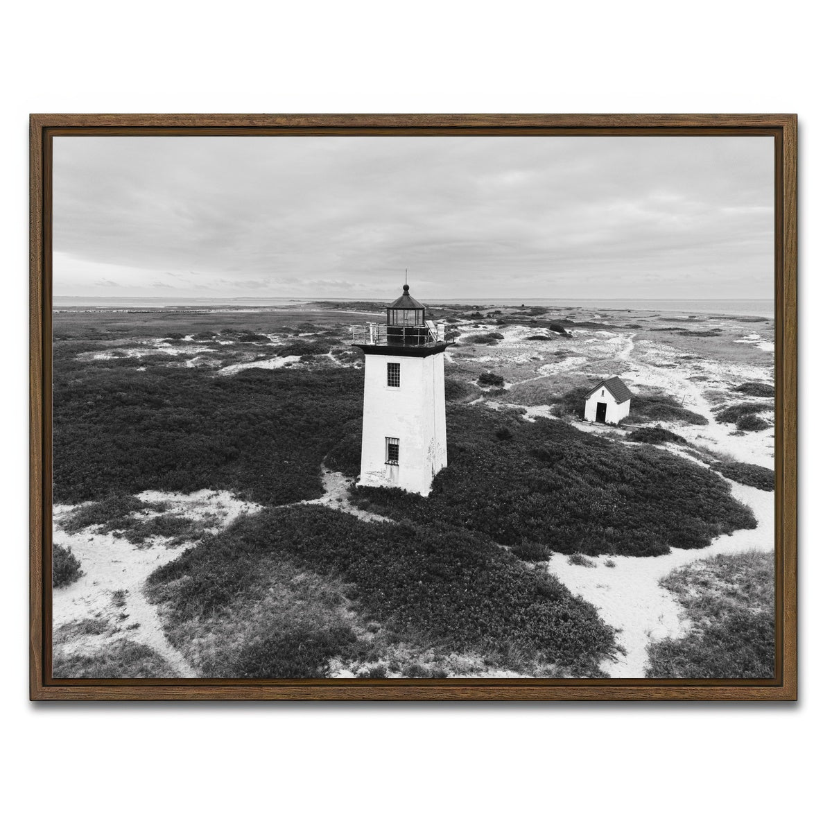 AUTO-MOCKUP WHITE | A Quiet Arrangement | 1 Piece | Walnut Framed Canvas | group=4x3