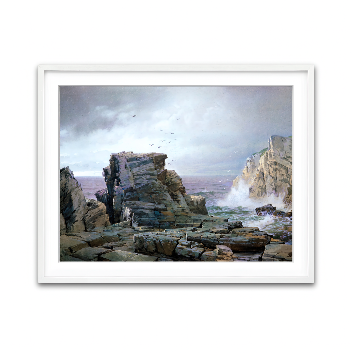 Framed Print 4x3 White