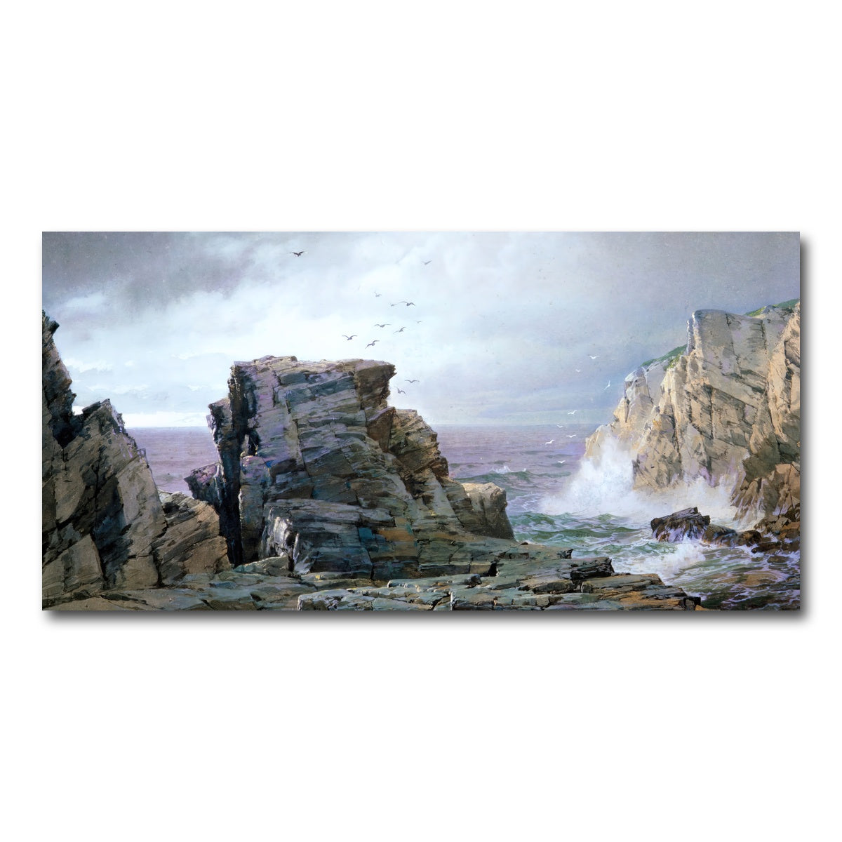 AUTO-MOCKUP WHITE | A Rocky Coast | 1 Piece | Gallery Wrap Canvas | group=2x1