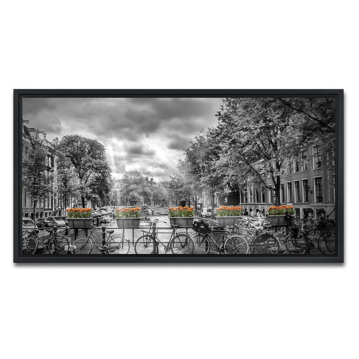 AUTO-MOCKUP WHITE | A Typical Amsterdam | 1 Piece | Black Framed Canvas | group=2x1
