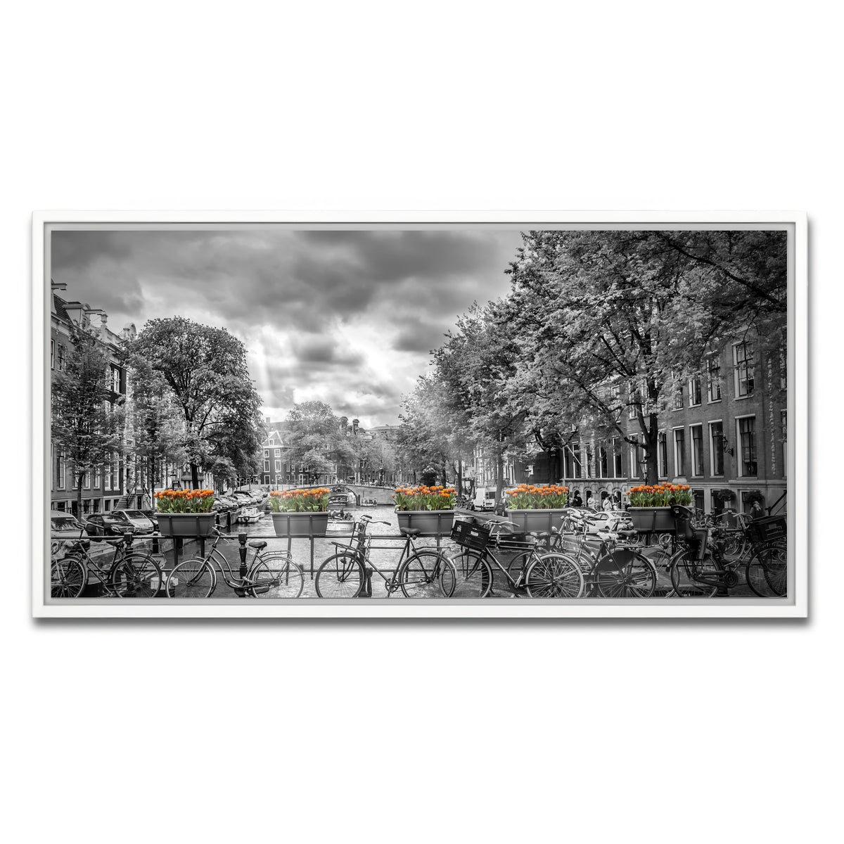 AUTO-MOCKUP WHITE | A Typical Amsterdam | 1 Piece | White Framed Canvas | group=2x1