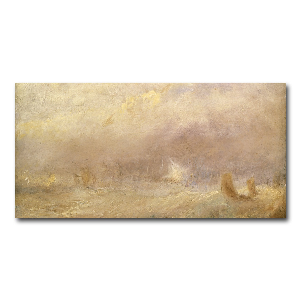 AUTO-MOCKUP WHITE | A View of Deal | 1 Piece | Gallery Wrap Canvas | group=2x1