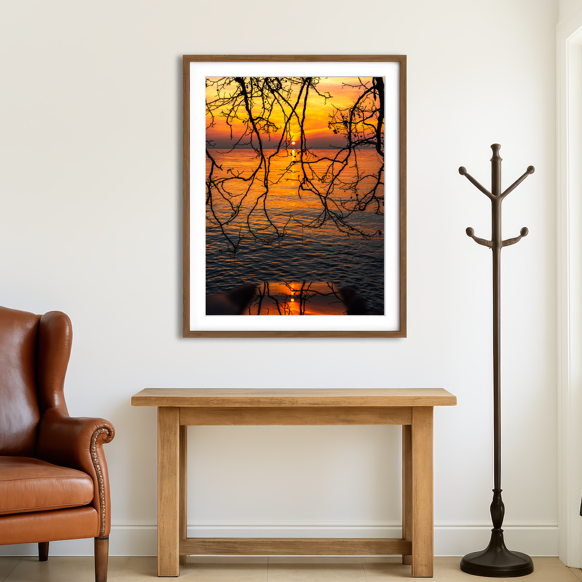 AUTO-MOCKUP ROOM | A Game of Reflections Wall Art