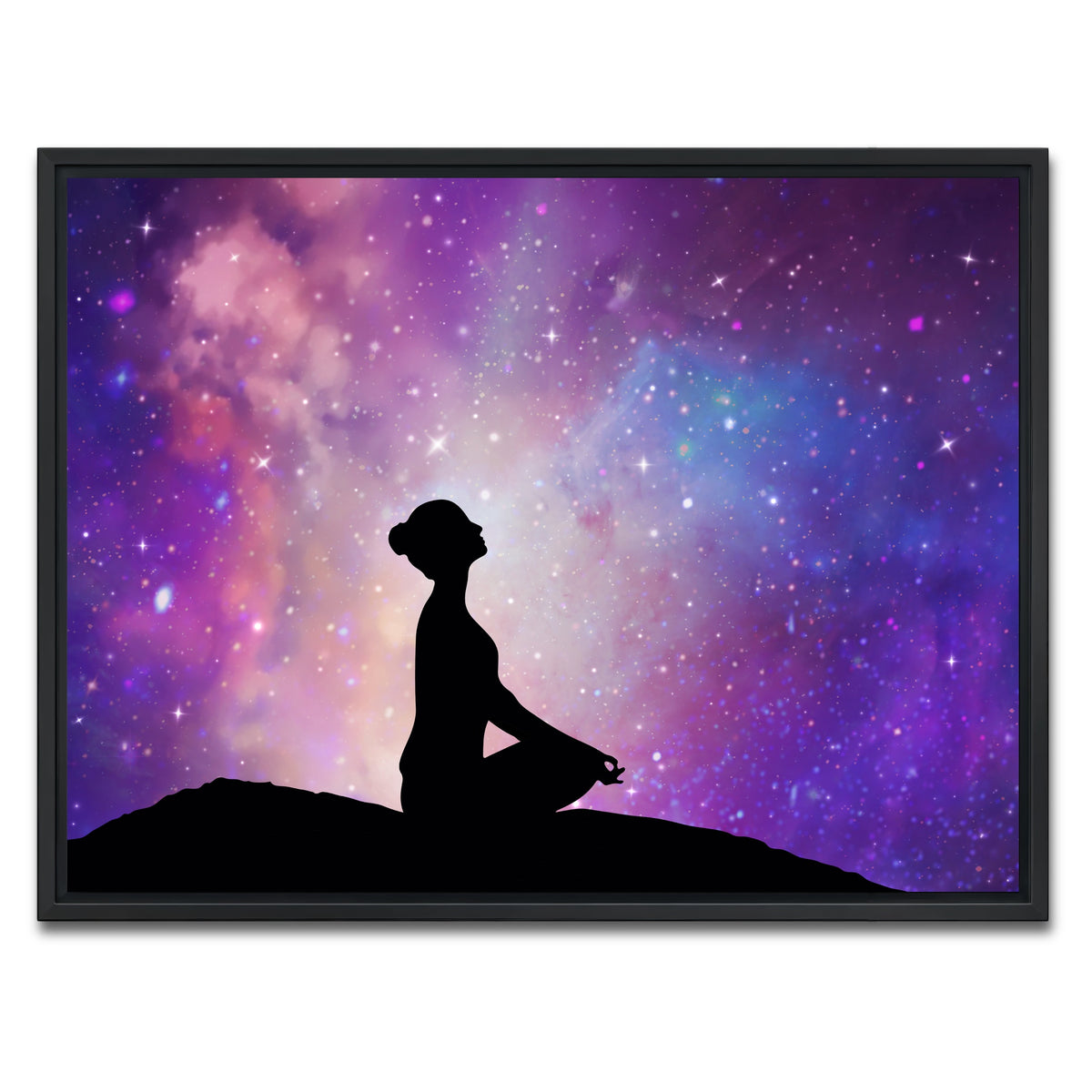AUTO-MOCKUP WHITE | A spiritual journey | 1 Piece | Black Framed Canvas | group=4x3