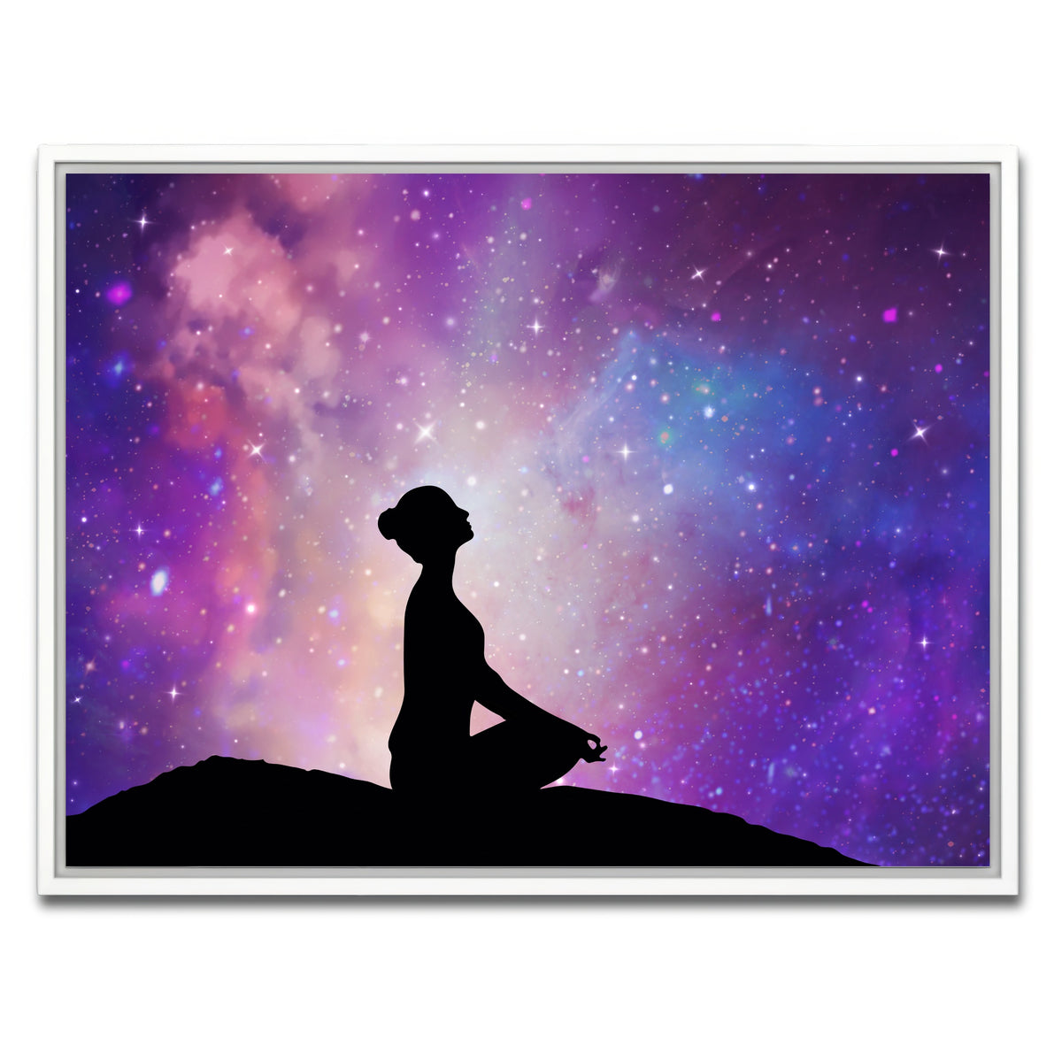 AUTO-MOCKUP WHITE | A spiritual journey | 1 Piece | White Framed Canvas | group=4x3