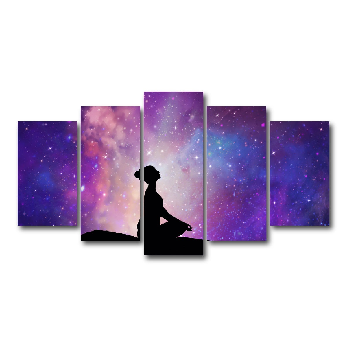 AUTO-MOCKUP WHITE | A spiritual journey | 5 Piece | Gallery Wrap Canvas | group=5_normal