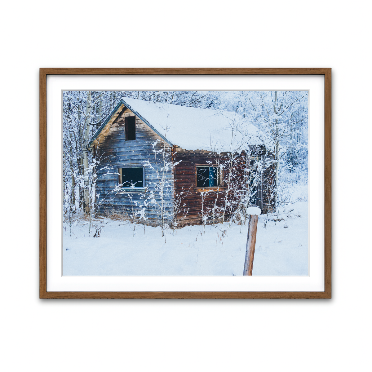 Framed Print 4x3 Walnut