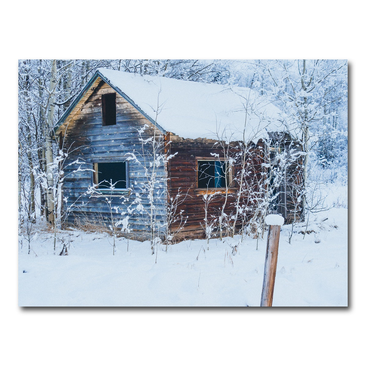 AUTO-MOCKUP WHITE | Abandoned Cabin | 1 Piece | Gallery Wrap Canvas | group=4x3