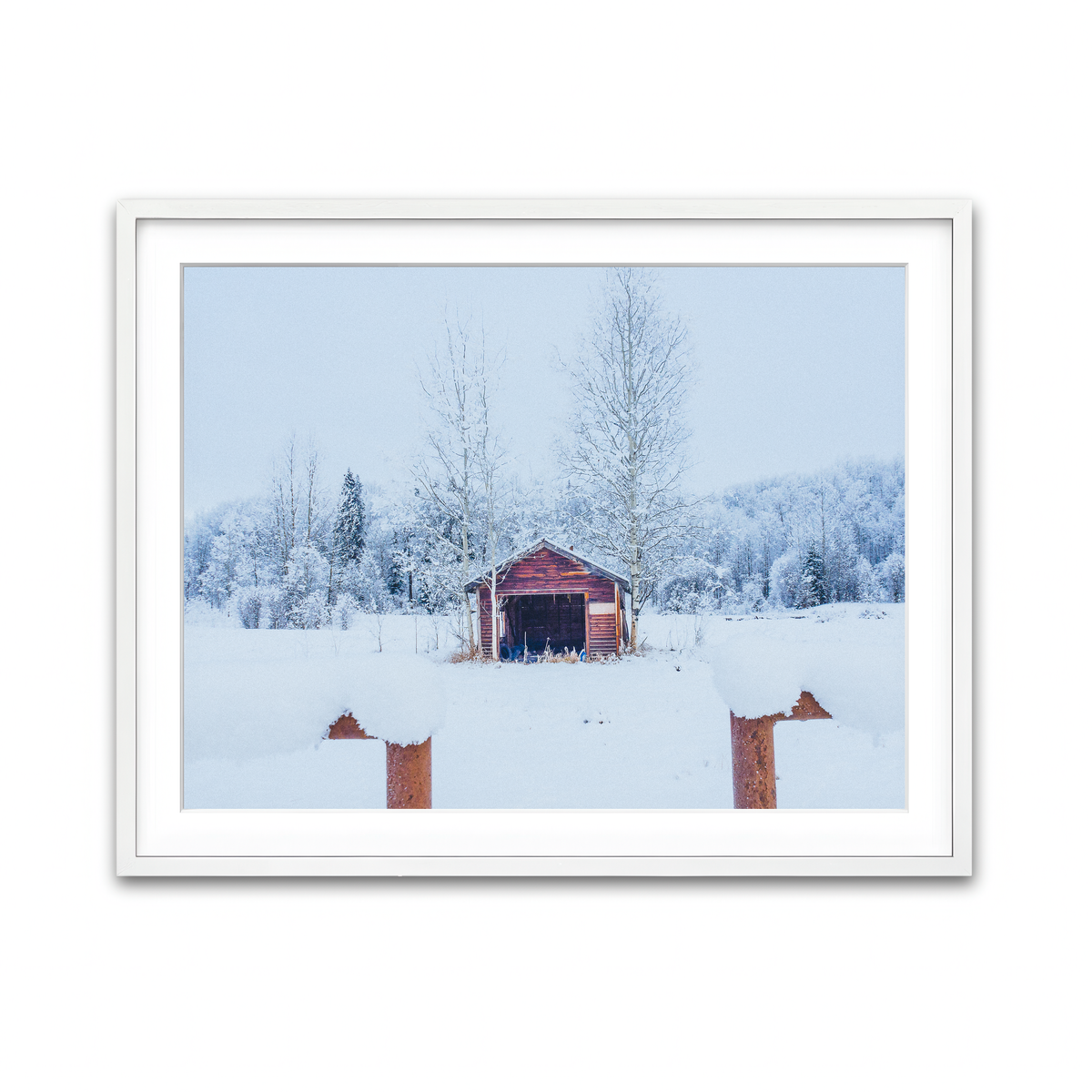 Framed Print 4x3 White