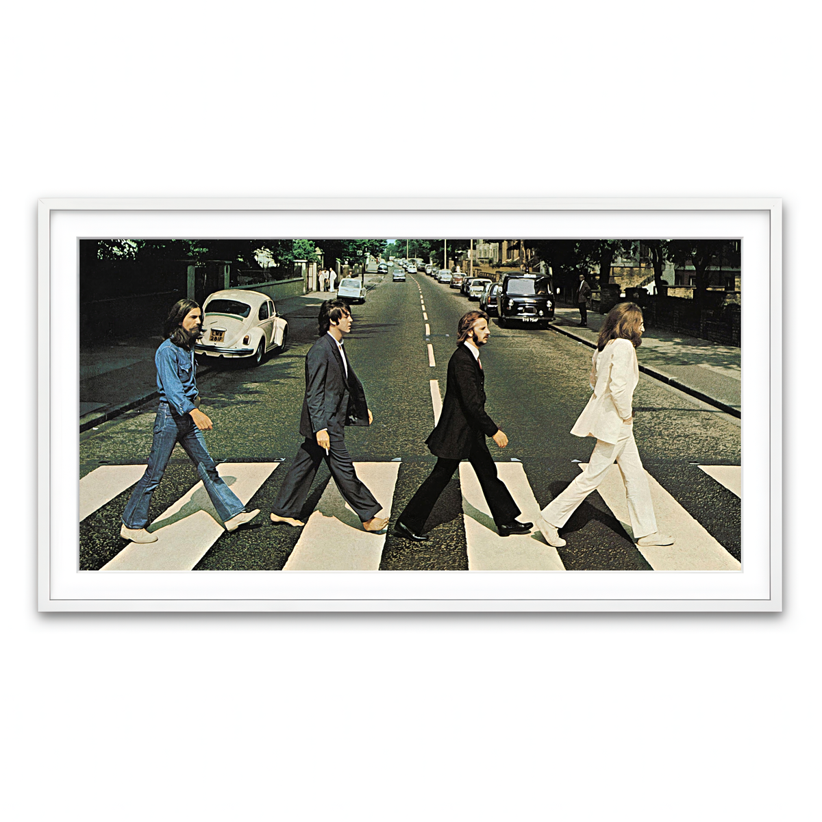 Framed Print 2x1 White