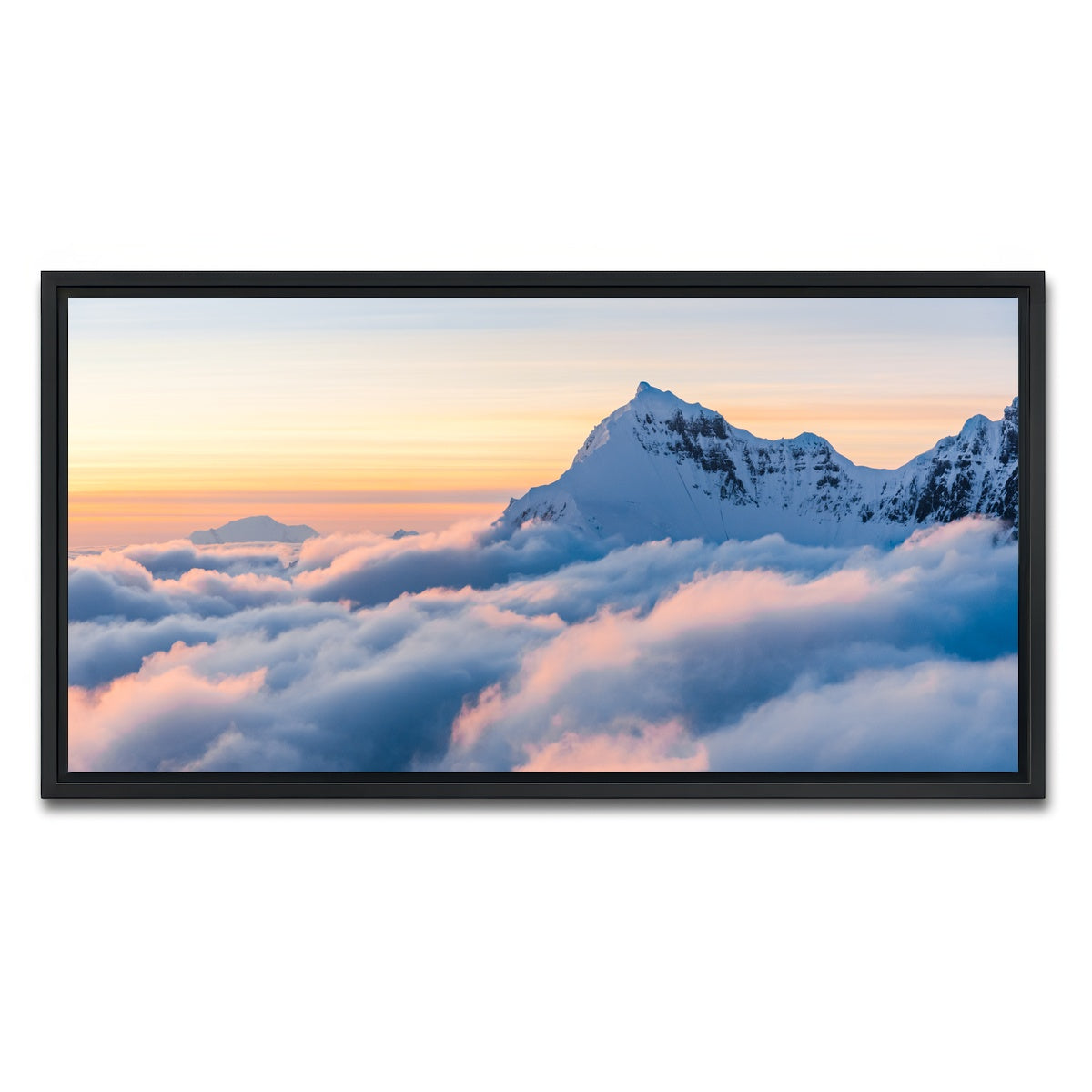 AUTO-MOCKUP WHITE | Above the Clouds | 1 Piece | Black Framed Canvas | group=2x1