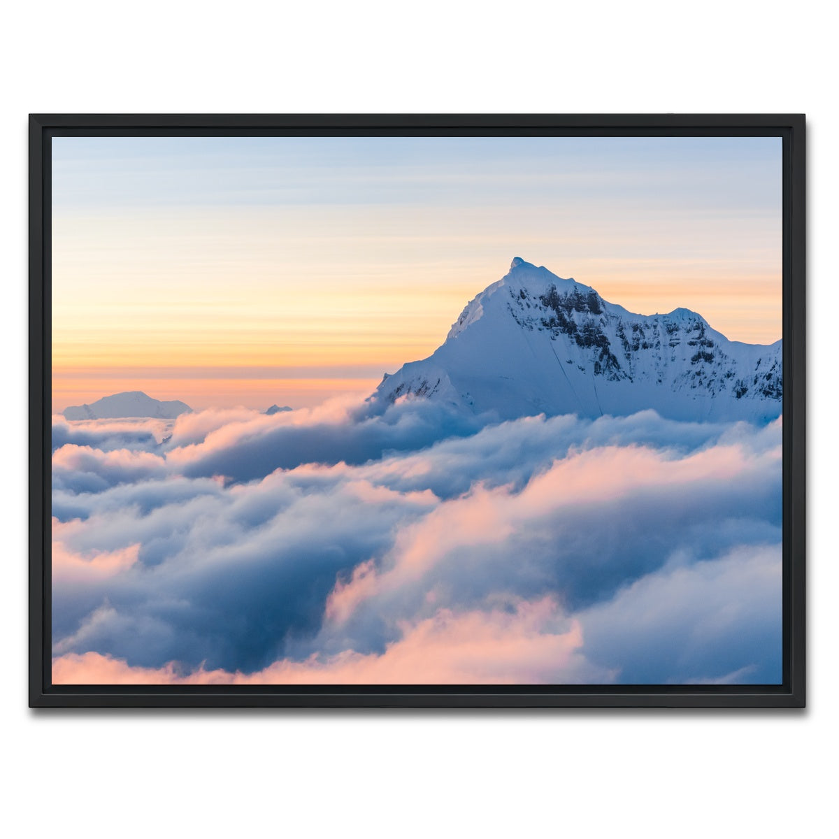 AUTO-MOCKUP WHITE | Above the Clouds | 1 Piece | Black Framed Canvas | group=4x3