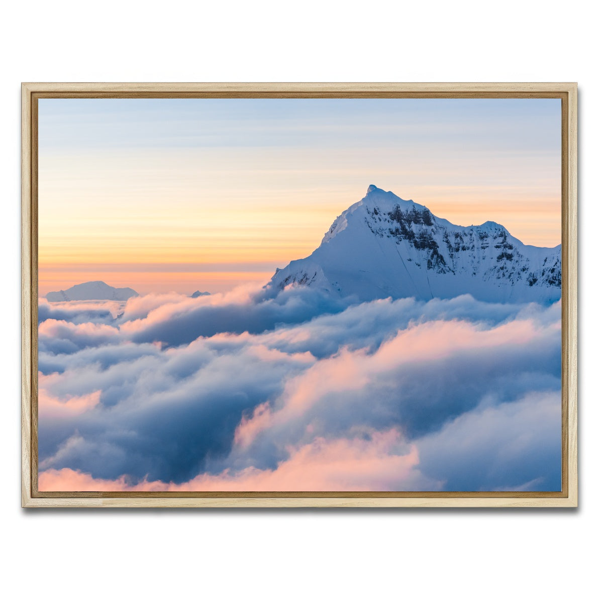 AUTO-MOCKUP WHITE | Above the Clouds | 1 Piece | Natural Framed Canvas | group=4x3