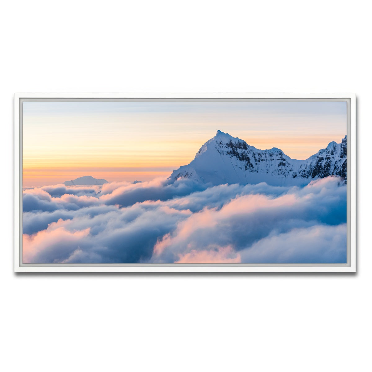 AUTO-MOCKUP WHITE | Above the Clouds | 1 Piece | White Framed Canvas | group=2x1