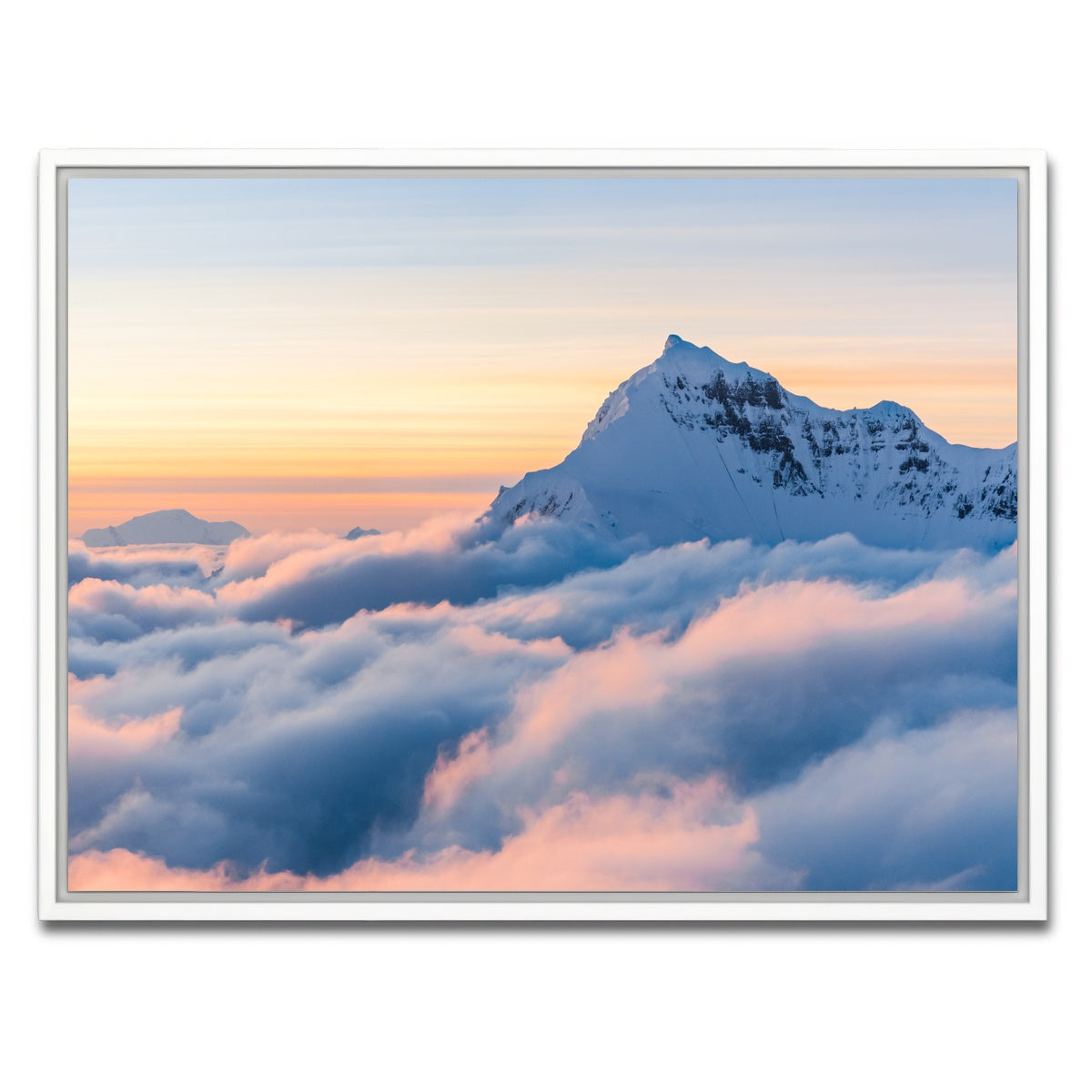 AUTO-MOCKUP WHITE | Above the Clouds | 1 Piece | White Framed Canvas | group=4x3