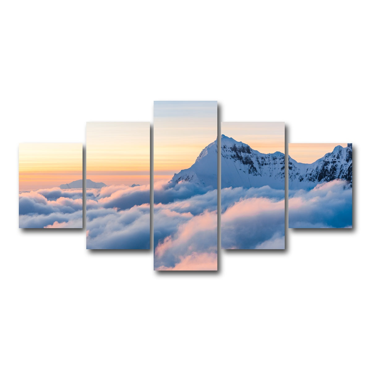 AUTO-MOCKUP WHITE | Above the Clouds | 5 Piece | Gallery Wrap Canvas | group=5_short